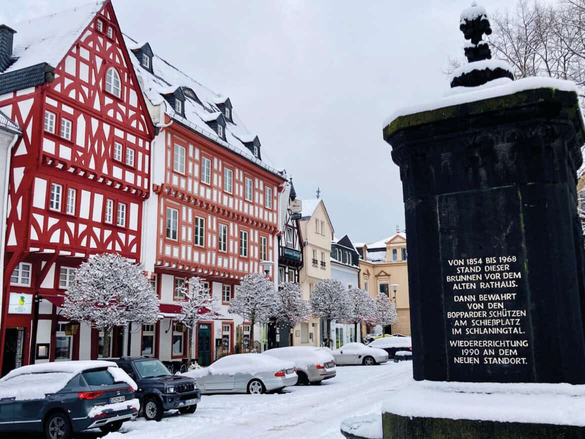 Winter in Boppard am romantischen Rhein